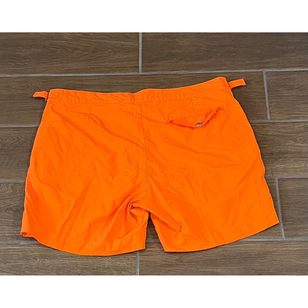 Polo Ralph Lauren Orange Monaco Swim Trunks Mens 32 Cinch Waist Mesh Lined - Picture 9 of 9